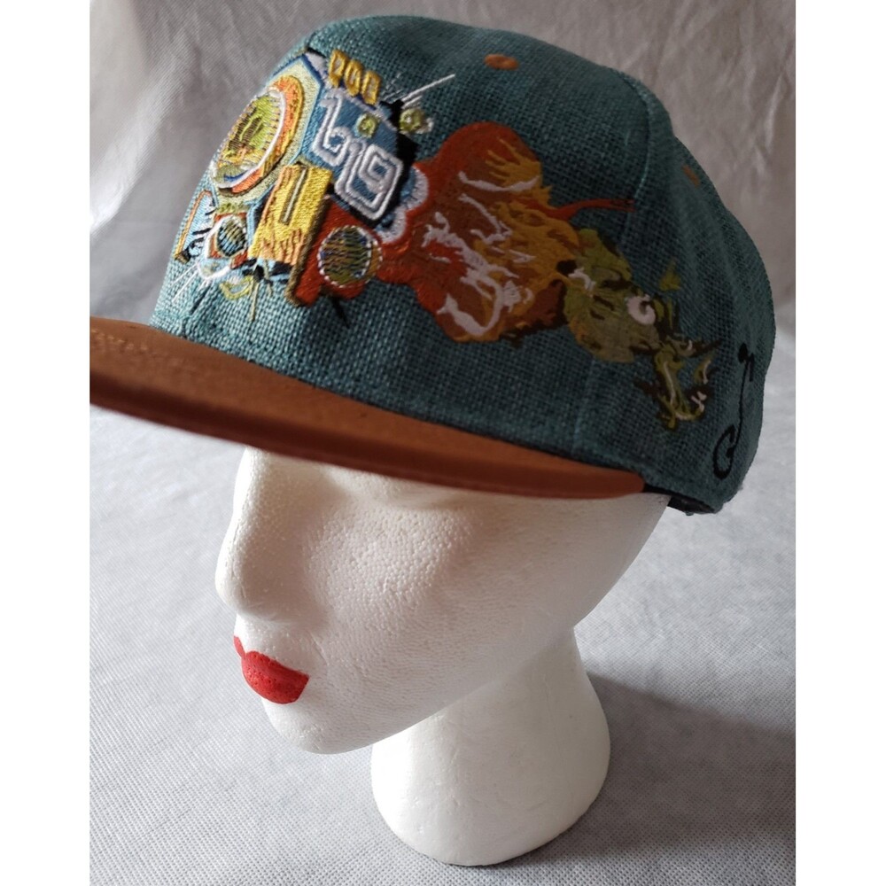 GRASSROOTS California Teal Fitted Hat Size 7 3/8